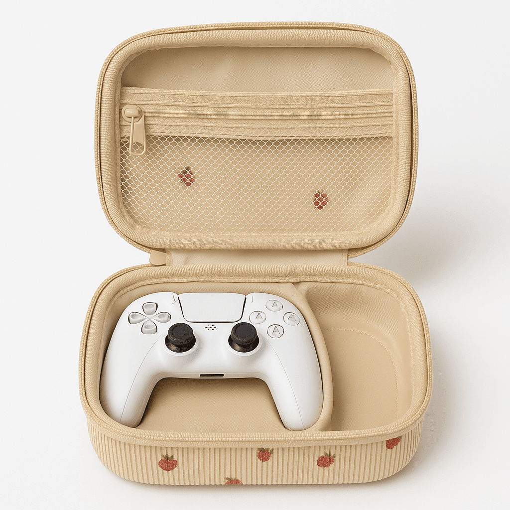 Cotton Corduroy Printed Professional Game Controller Storage Bag